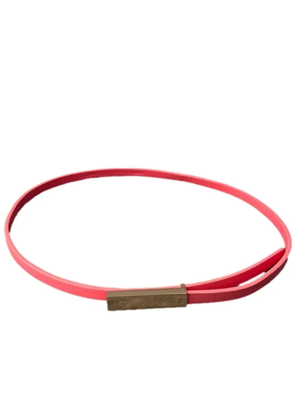 Pink Belt with Gold Clasp